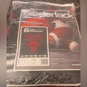 Chicago Bulls 6 time champs blanket